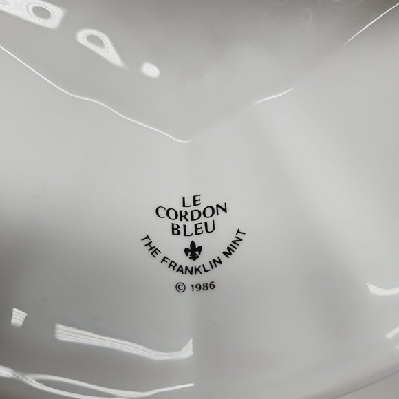 Lot of 3 1986 Le Cordon Bleu Franklin Mint Ceramic Baking Molds Wall Hanging VTG - Picture 7 of 8